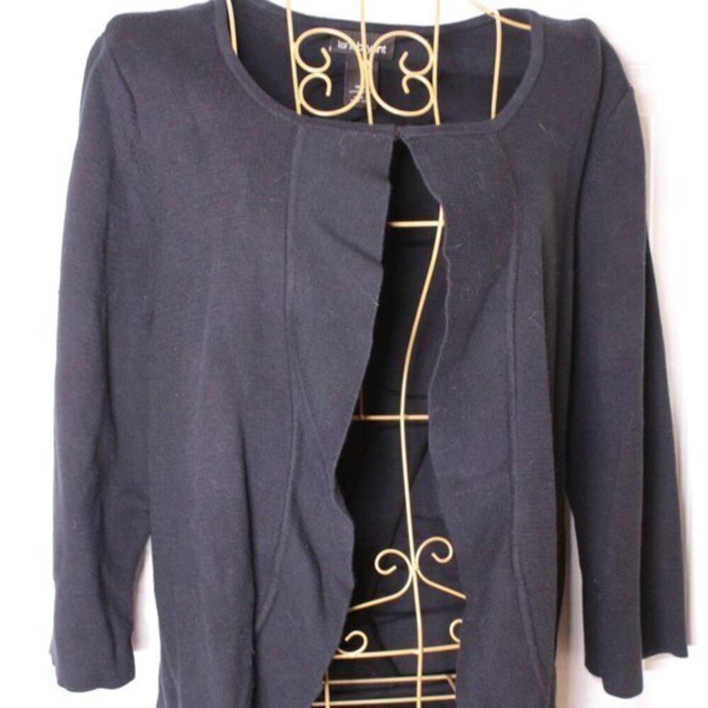 Lane Bryant Black 3/4 sleeve cover cardigan sweater
